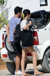 Gemma Chan and Dominic Cooper Leaving Formentera, August 2018