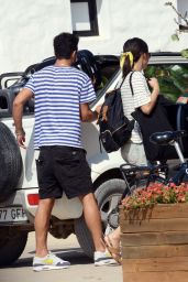 Gemma Chan and Dominic Cooper Leaving Formentera, August 2018