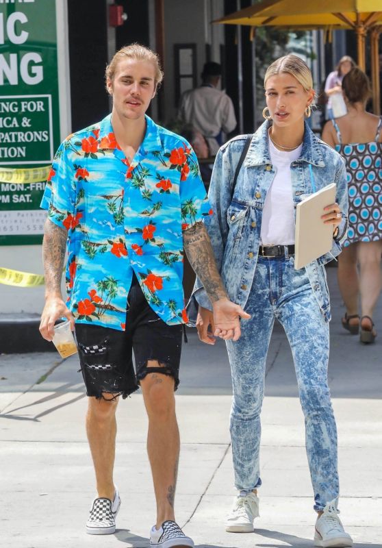 Hailey Baldwin and Justin Bieber - Out in West Hollywood 08/26/2018