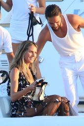 Heidi Klum and Tom Kaulitz on a Yacht in Sardinia 08/10/2018
