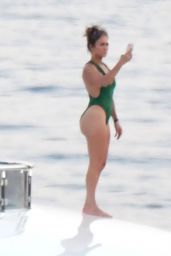 Jennifer Lopez in One-Piece Bikini - Italy 08/10/2018