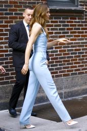 Jessica Biel Leaves The Late Show with Stephen Colbert in NYC 08/15/2018
