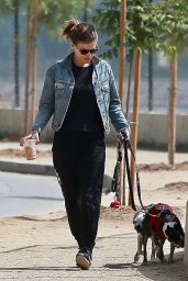 Kate Mara - Walking Her Dogs in LA 08/25/2018