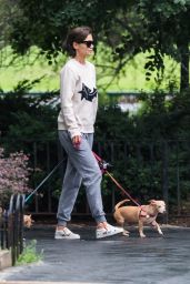 Katie Holmes - Walking Her Dogs in NYC 08/13/2018