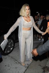 Khloe Kardashian at Kylie Jenner’s 21st Birthday Dinner at Craig’s in West Hollywood 08/09/2018