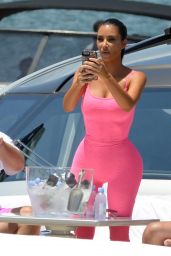 Kim Kardashian on a Yacht in Miami 08/16/2018