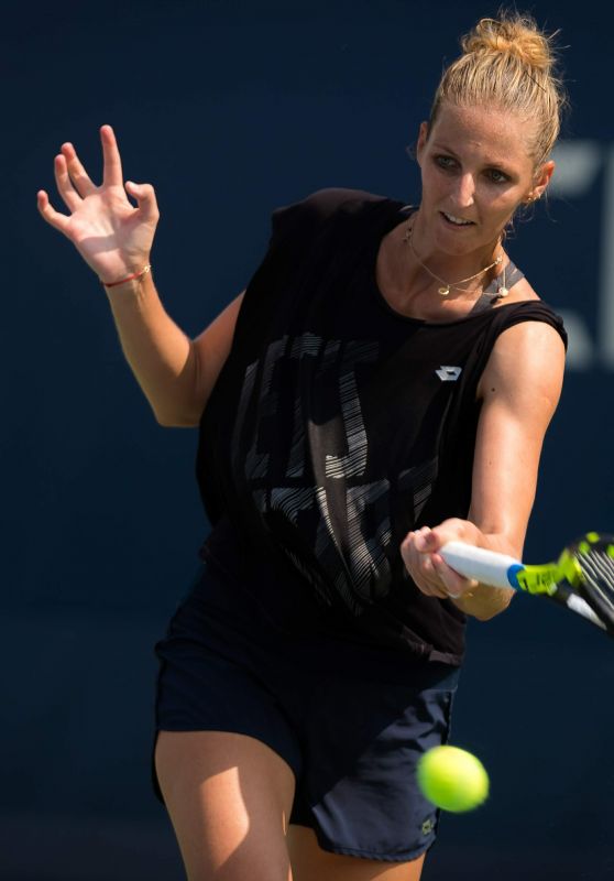 Kristyna Pliskova – Practices Ahead of the 2018 US Open in NYC