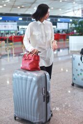 Liu Wen - Airport in Beijing 08/14/2018