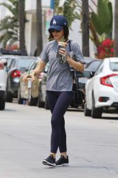 Lucy Hale - Heads to Her Boxing Class 08/09/2018