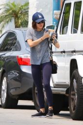 Lucy Hale - Heads to Her Boxing Class 08/09/2018