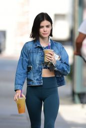 Lucy Hale in Tights Out in LA 08/24/2018
