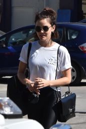 Lucy Hale - Leaving a Gym in Studio City 08/07/2018