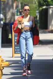 Madison Beer and her Puppy Out in Hollywood 08/28/2018