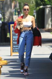 Madison Beer and her Puppy Out in Hollywood 08/28/2018