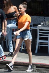Madison Beer in Short Shorts in West Hollywood 08/14/2018