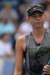 Maria Sharapova - Practices Ahead of the 2018 US Open in NYC 08/26/2018