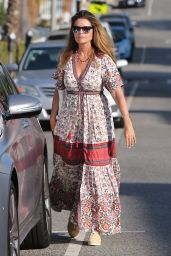 Maria Shriver in Summer Dress - Brentwood 08/28/2018