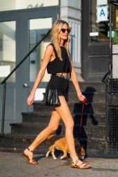 Martha Hunt Walking Her Dog in New York 08/06/2018