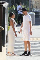 Melanie Brown and Her New Boyfriend - Out in Beverly Hills 08/26/2018