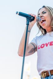 Melanie Chisholm Performs at Gay Pride 2018 on the Damsquare in Amsterdam