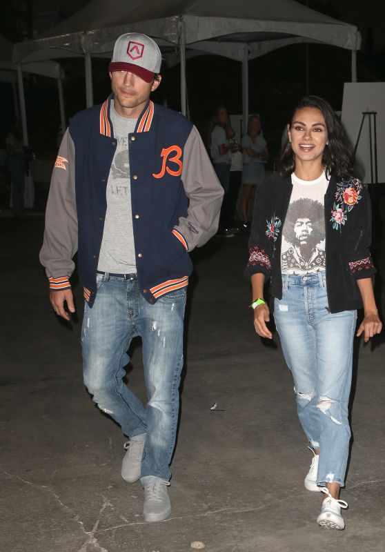 Mila Kunis and Ashton Kutcher at 6th Annual Ping Pong 4 Purpose in LA 08/23/2018