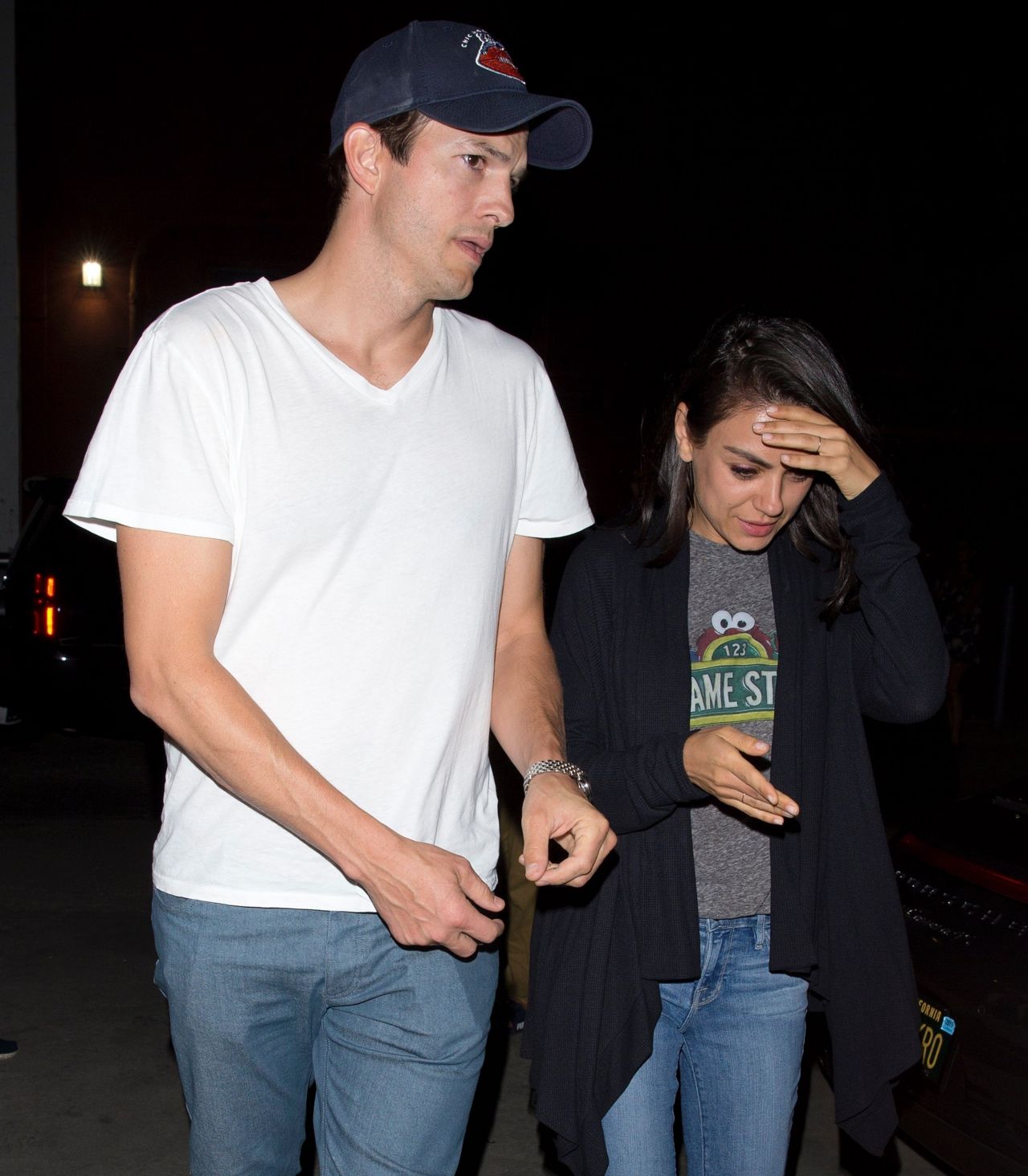 Mila Kunis and Ashton Kutcher at the Largo in WeHo 08/01/2018 • CelebMafia