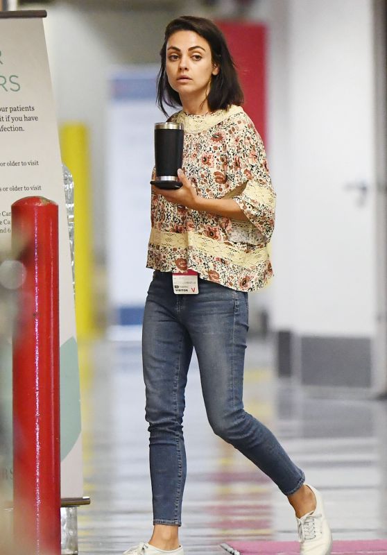 Mila Kunis - Leaving an LA Area Hospital in Beverly Hills 08/29/2018