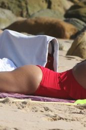 Monica Cruz in Swimsuit on the Beach in Zahara De Los Atunes 08/12/2018