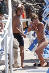 Nina Agdal in Bikini in Capri 07/31/2018