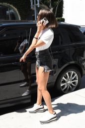 Olivia Culpo in Black Daisy Dukes - Shopping in Beverly Hills 08/04/2018