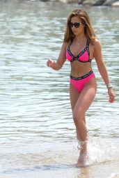Pascal Craymer in a Pink Bikini on Holiday in Marbella 08/04/2018