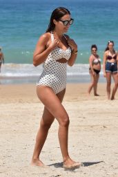 Paula Echevarria at the Beach in Sancti Petri, July 2018