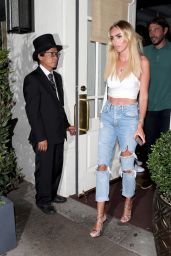 Petra Ecclestone at Madeo Restaurant in Beverly Hills 08/16/2018