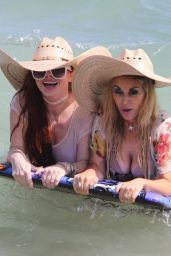 Phoebe Price and Marcela Iglesias on the Beach in Malibu 08/20/2018