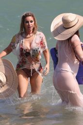 Phoebe Price and Marcela Iglesias on the Beach in Malibu 08/20/2018