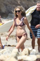 Rebecca Gayheart in Bikini at a Beach in Malibu, August 2018