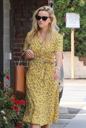 Reese Witherspoon in a Yellow Summery Dress - Pacific Palisades 08/20/2018