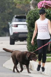 Reese Witherspoon - Walking Her dogs in Los Angeles 08/18/2018