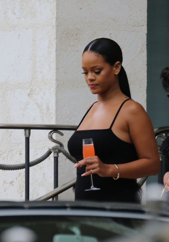 Rihanna - Leaving Her Villa in Barbados 08/19/2018