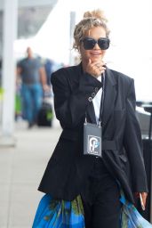 Rita Ora Arrives at JFK Airport in NYC 08/19/2018