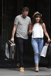 Roxanne Pallett - Leaving a Hotel in London 08/15/2018