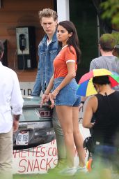 Selena Gomez on the Set of "The Dead Don