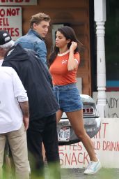 Selena Gomez on the Set of "The Dead Don