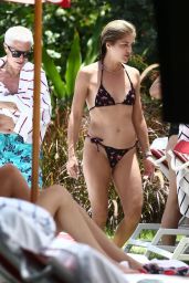 Selma Blair in Bikini by the Pool in Miami 08/07/2018