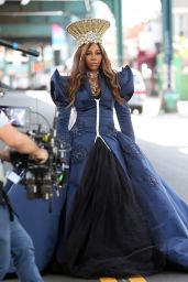 Serena Williams - Beats Headphone Commercial Filming in Queens