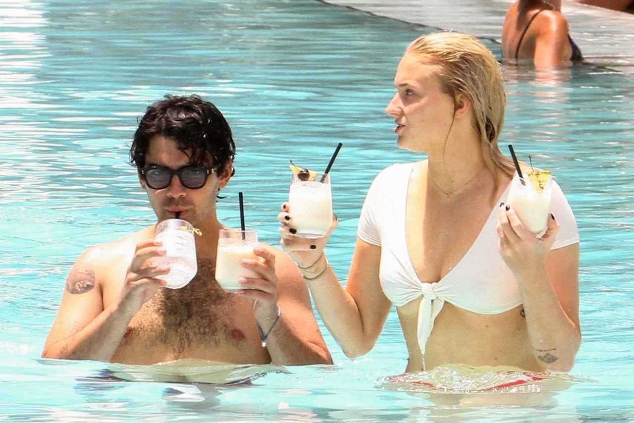 Sophie Turner In Bikini At The Delano Hotel Pool In Miami