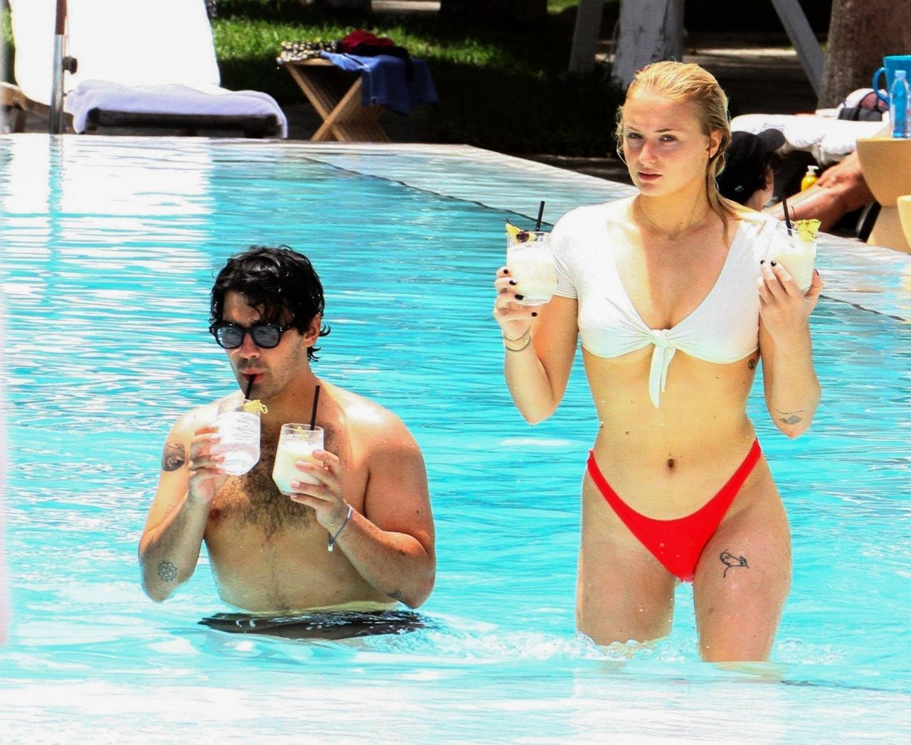 Sophie Turner In Bikini At The Delano Hotel Pool In Miami