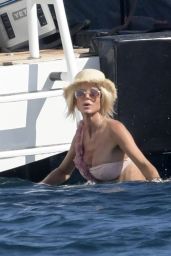 Victoria Silvstedt in Bikini in a Yacht in Sardinia 08/03/2018