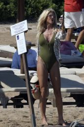 Victoria Silvstedt in Swimsuit on the Beach in Sardinia 08/06/2018