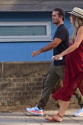  Vogue Williams and Spencer Matthews in Chelsea Harbour 08/02/2018